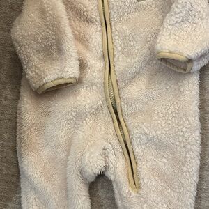BearPaw Cream Fleece Kids Footie